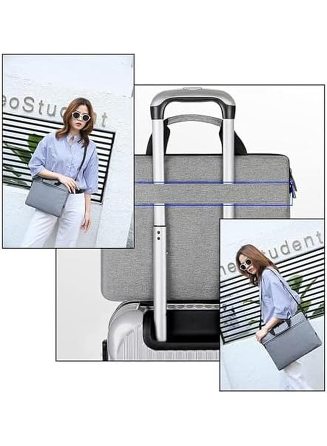 erorex Laptop Shoulder Bag 15.6 Inch Laptop Briefcase With Shoulder Straps And Handle Waterproof And Lightweight Computer Shoulder Bag For Business Travel Office  - Image 5