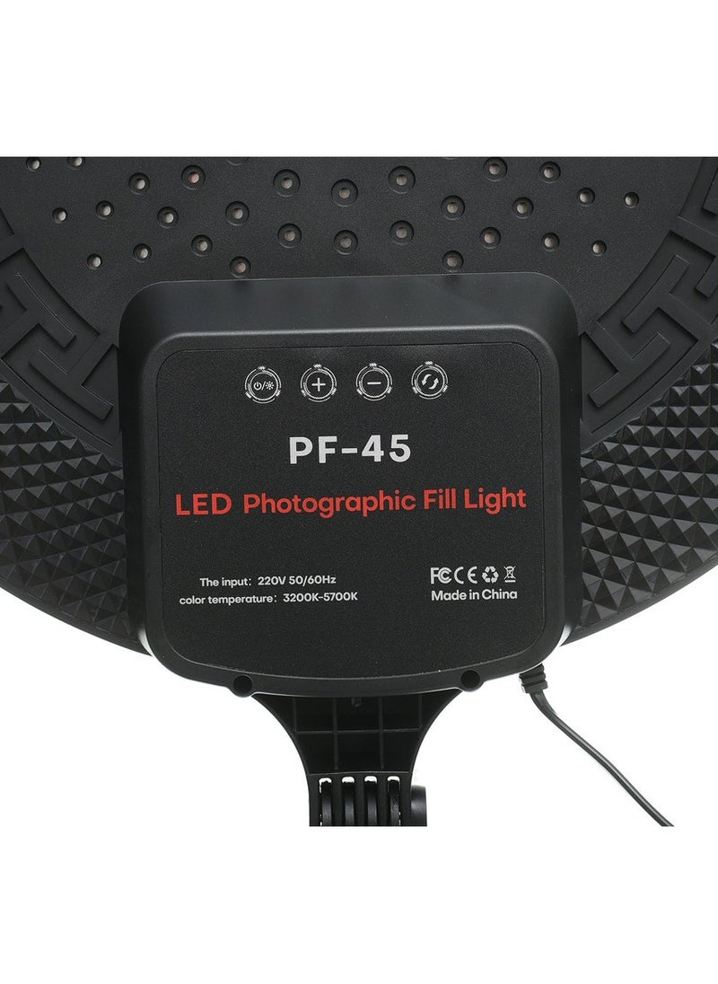 Generic - PF-45 LED Professional Photography Fill Light – 3 Adjustable Color Temperatures (Warm, Cool, Daylight), Portable and Durable Design – Perfect for Studio, Video Shooting, and Creative Lighting Needs - Image 1