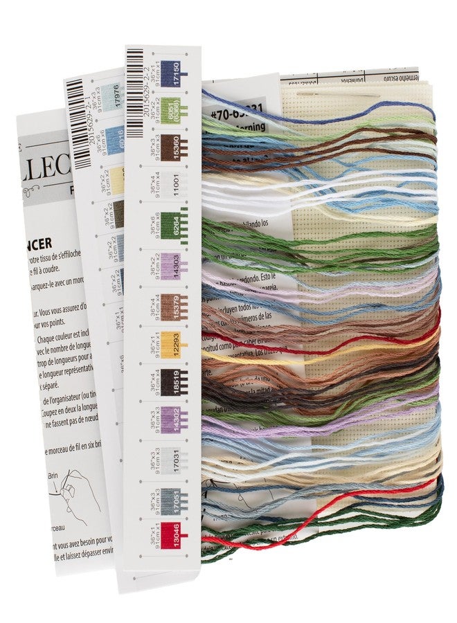 Dimensions 70-65231 Petite Gold Collection Lakeside Morning Advanced Counted Cross Stitch Kit, 7" x 5", 18 Cnt. Ivory Aida, 4 Pieces - Image 3