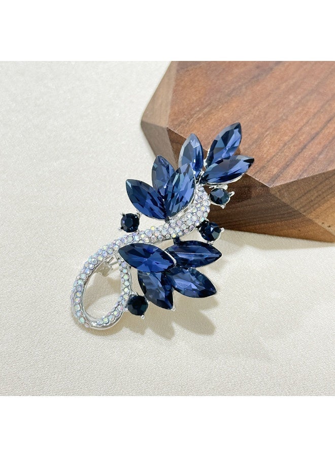 Luxury crystal personality brooch women's new full diamond corsage - Image 3