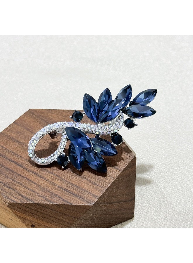 Luxury crystal personality brooch women's new full diamond corsage - Image 5