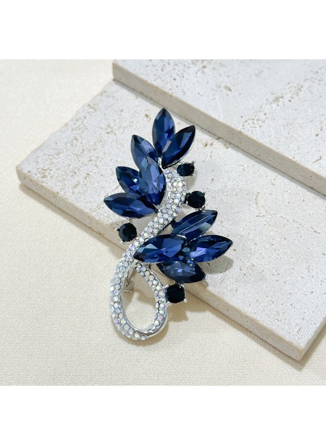 Luxury crystal personality brooch women's new full diamond corsage - Image 4