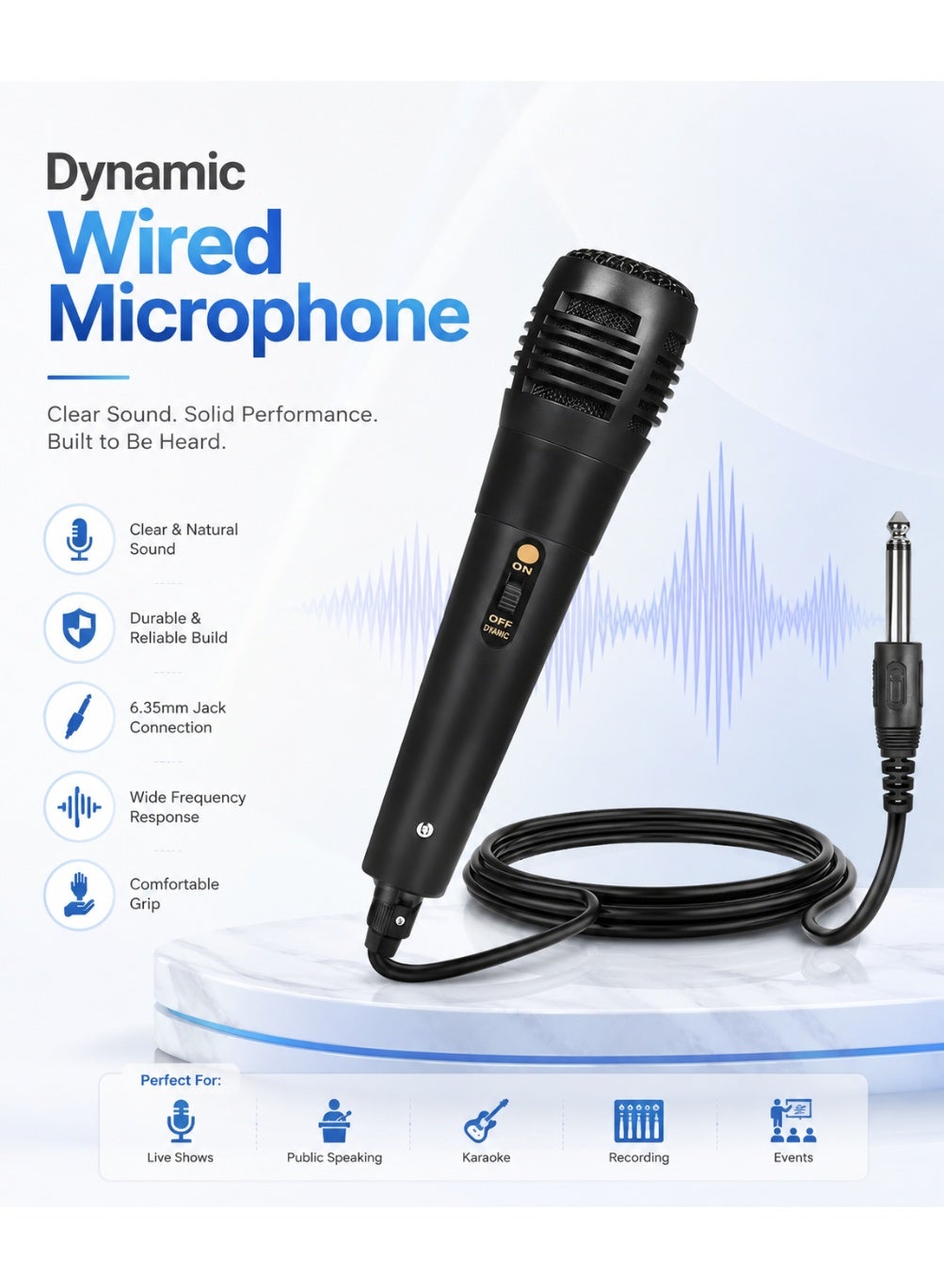 دايناميك Dynamic Wired Microphone wired