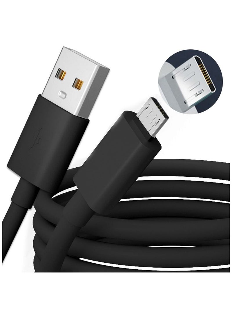 Filly Micro to USB Cable Fast Quick Charger Cable USB to Micro USB Android Charging Cord compatible for Galaxy S7 S6, Note, LG, Nexus, Nokia, PS4- Black 1M - Image 2
