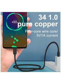 Filly Micro to USB Cable Fast Quick Charger Cable USB to Micro USB Android Charging Cord compatible for Galaxy S7 S6, Note, LG, Nexus, Nokia, PS4- Black 1M  - Image 4