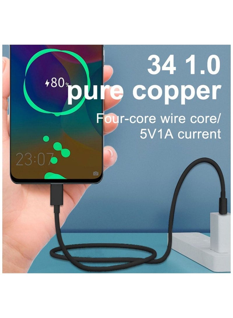 Filly Micro to USB Cable Fast Quick Charger Cable USB to Micro USB Android Charging Cord compatible for Galaxy S7 S6, Note, LG, Nexus, Nokia, PS4- Black 1M - Image 4
