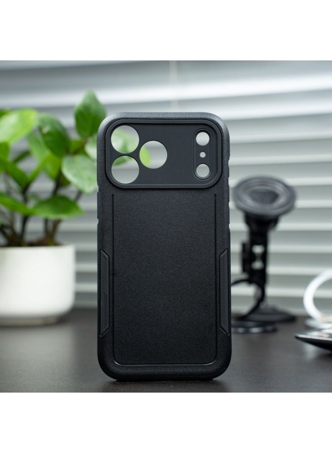 RADSUN Magnetic Armored Case for iPhone 17 Pro Max – Dual-Layer TPU + PC Rugged Shockproof Cover with Camera Protection – Black - Image 3