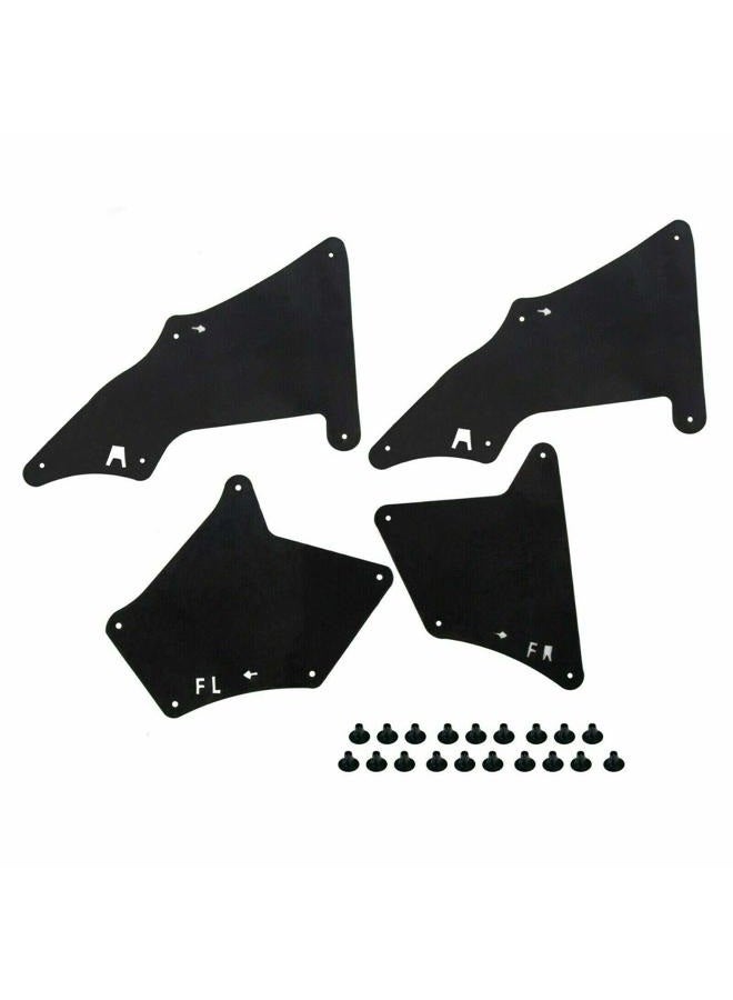 MOCW 4 Pcs Splash Shield with Clips Splash Guards Fender Liner Shields Fit for 2003-2020 Toyota 4Runner, for 2007-2014 FJ Cruiser, for 2003-2009 GX 470,for 2010-2018 GX 460 Fender Liners-Thicker - Image 1