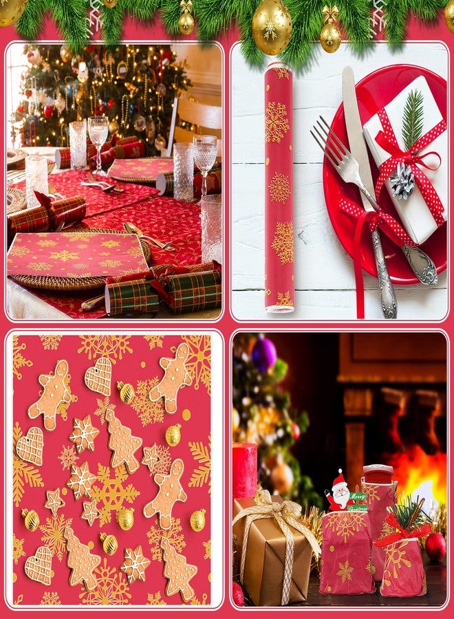 Yahenda 150 Pieces Christmas Wax Paper Parchment Paper Sheets Decorative Waterproof Bakery Tissue Grease Resistant Christmas Food Baking Colored Basket Liners Xmas Supplies Decoration - Image 3