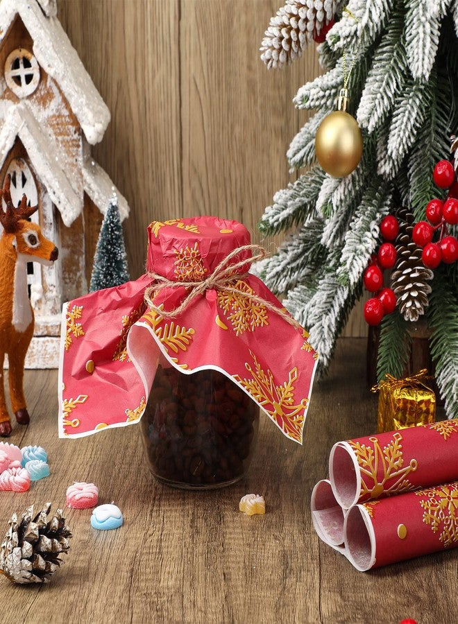 Yahenda 150 Pieces Christmas Wax Paper Parchment Paper Sheets Decorative Waterproof Bakery Tissue Grease Resistant Christmas Food Baking Colored Basket Liners Xmas Supplies Decoration - Image 5
