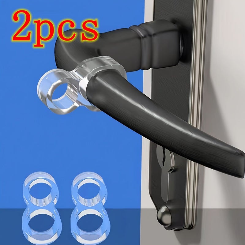 Transparent 6 Pieces Silicone Door Stop Shock Absorbing Rings Quiet Handle Bumpers For Home And Office Use Prevents Door Knobs From Damaging Walls - Image 4