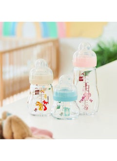 MAM Glass Bottle With Teat, 170Ml, 0m +  - Image 3