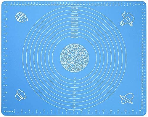 ATETO Roti Measuring Mat NonStick Roti Mat Silicone Measuring Mat for Kitchen Reusable PastryRotiChapati Rolling Sheet Mat Set of 1 - Image 1