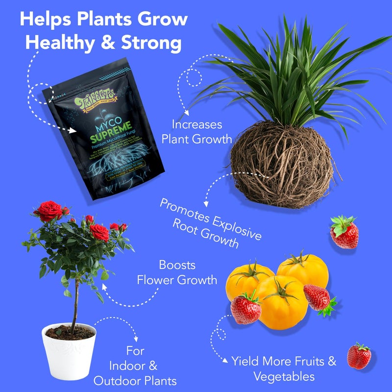 Trifecta Mycorrhizal Fungi for Soil, Root Stimulator for Plants, Ultra Concentrated Mycorrhizae for Plants Strong Roots & Living Soil, Trifecta Myco Supreme Plant Root Stimulator for Tree, Rose and Flower Care - Image 2