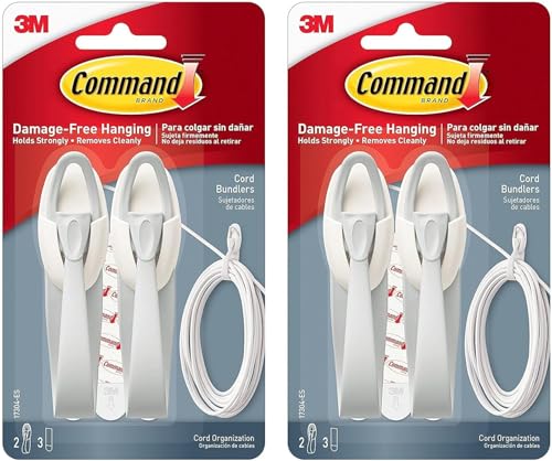 Command Cord Bundlers, Cord Organizer, 2-Bundlers Per Pack, Sold As 2 Packs (17304-ES) - Image 1