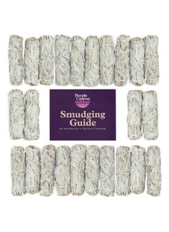 Purple Canyon White Sage Smudge Refill Kit Bulk Packs White Sage Smudge Sticks Incense Kit For Meditation Home Cleansing Aromatherapy And Smudge Rituals 24 Pack