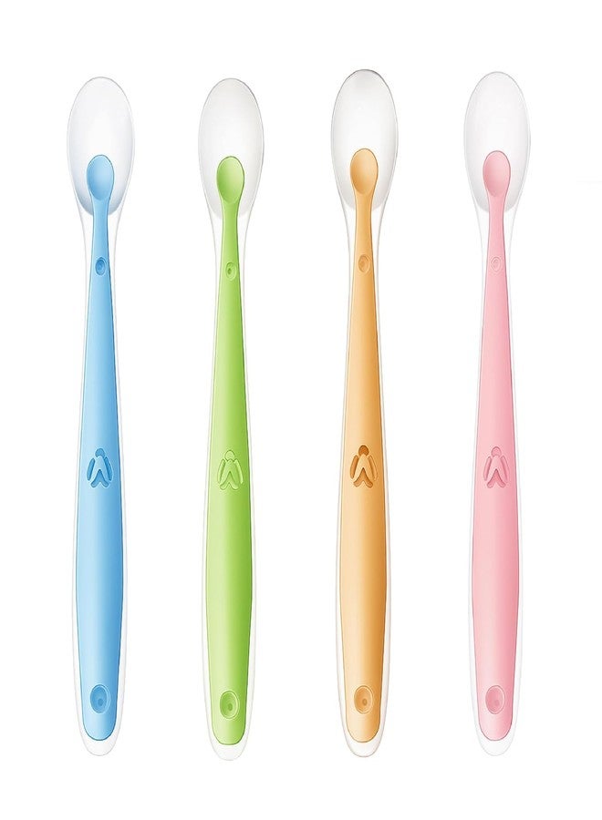 Nibbler Baby Silicone Feeding Spoon | Soft Tip Infant Spoon for Newborns & Toddlers, BPA Free, Gentle on Gums (Pack of 4) - Image 1