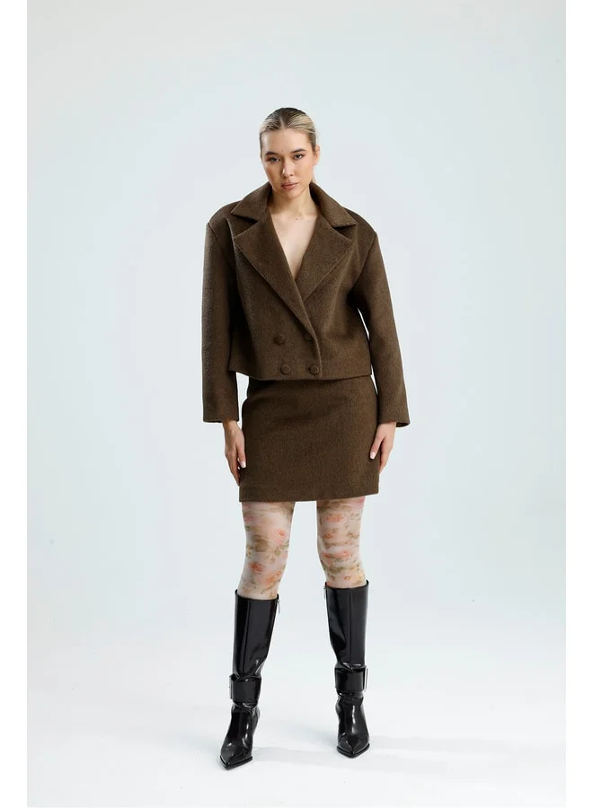 GACACOLLECTION APHRO Twill Women's Jacket and Skirt Set