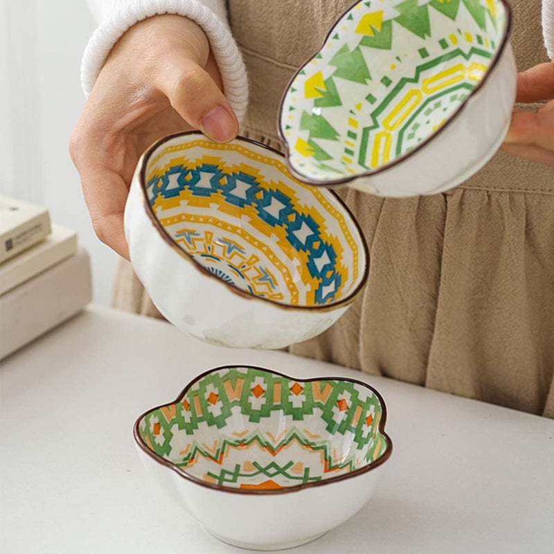 RareCi Dip Bowls 4 Oz - 6-Pack Little Dipping Bowl Set - Strong Ceramic Mini Bowl - Small Condiment, Appetizer, Snack, Soy Sauce Dish - Easy To Clean, Microwave-Safe - Cute Serving Bowls for Parties - Image 5