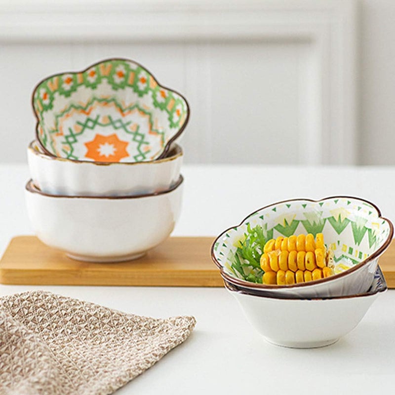 RareCi Dip Bowls 4 Oz - 6-Pack Little Dipping Bowl Set - Strong Ceramic Mini Bowl - Small Condiment, Appetizer, Snack, Soy Sauce Dish - Easy To Clean, Microwave-Safe - Cute Serving Bowls for Parties - Image 3
