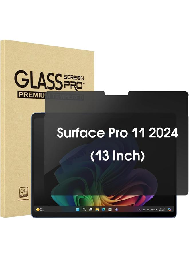 Procases Privacy Screen Protector For 13 Inch Surface Pro 11 2024 Anti Spy Tempered Glass Film Guard For 13" Surface Pro 11 2024 - Image 1
