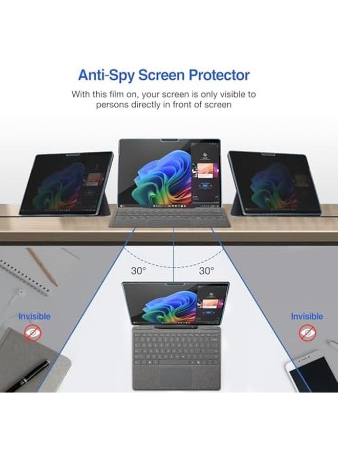 Procases Privacy Screen Protector For 13 Inch Surface Pro 11 2024 Anti Spy Tempered Glass Film Guard For 13" Surface Pro 11 2024 - Image 3