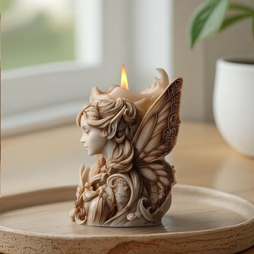 EVERELAM Angel Silicone 3D Flower & Rose Mold - Peony & Candle Making Molds for Resin, Clay & Soap Craft Supplies - Image 5