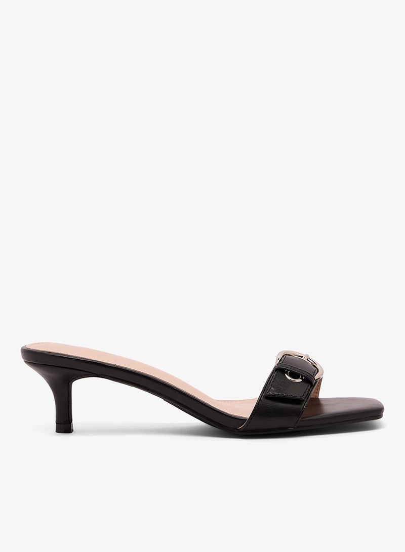 RAID Buckle Detail Heeled Sandals - Image 2