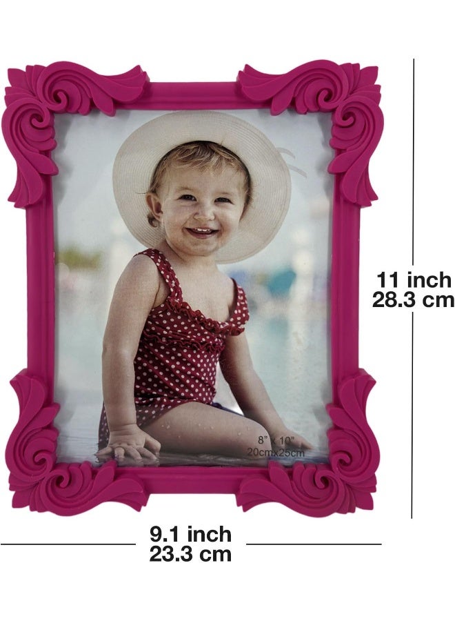 Decorhills DECORHILLS FRAMES & DECOR Plastic Single Photo with Tabletop Wall Mount Display for 6x8 inch Photo Size, Blue , 1-Pc  - Image 4