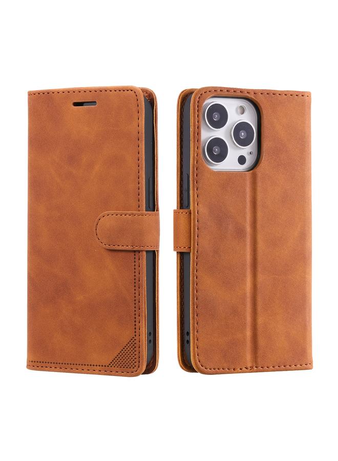 زبون جراب لهاتف iPhone 13 Pro مصنوع من الجلد المقاوم للسرقة مع قلاب أفقي لهاتف iPhone13 Pro - Image 2