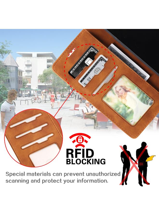 زبون جراب لهاتف iPhone 13 Pro مصنوع من الجلد المقاوم للسرقة مع قلاب أفقي لهاتف iPhone13 Pro - Image 5