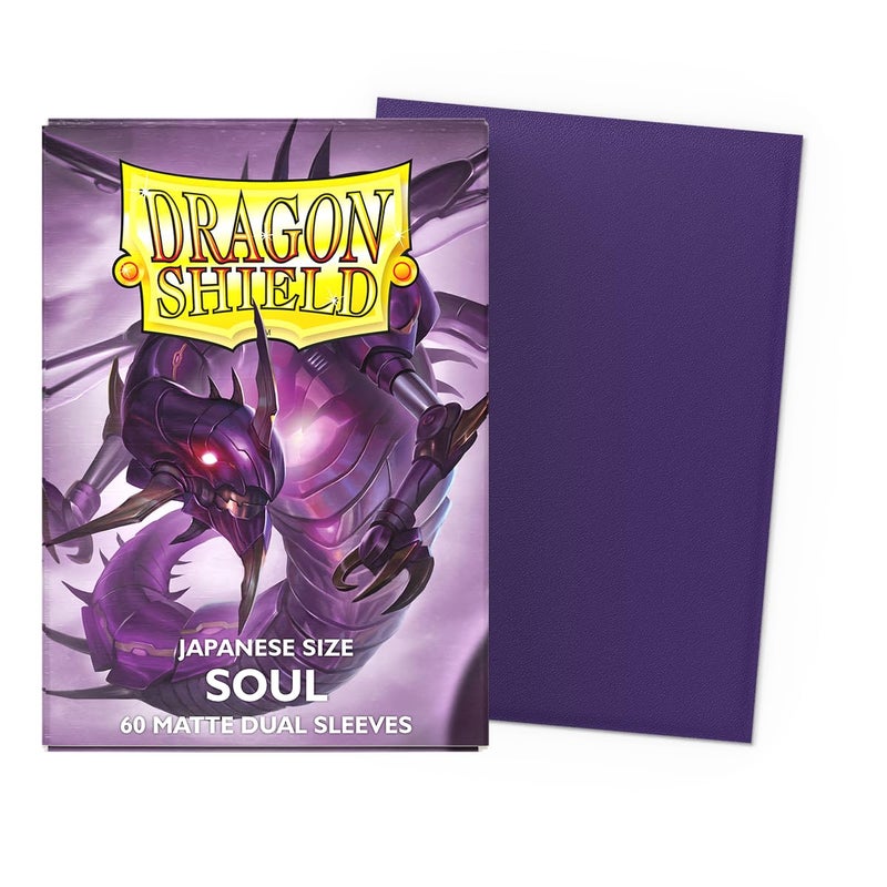 Dragon Shield - Matte Dual - Japanese Size Card Sleeves | 60 CT - Smooth & Tough Premium TCG Sleeves - Compatible with Yu-Gi-Oh, Naruto, Cardfight & Vanguard | Soul - Image 2