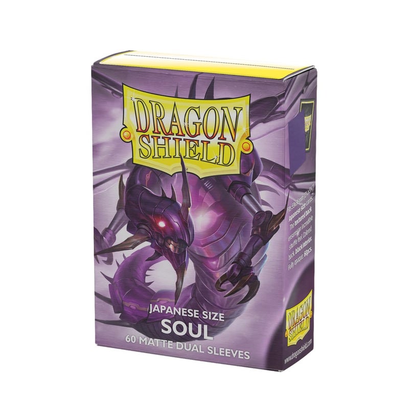 Dragon Shield - Matte Dual - Japanese Size Card Sleeves | 60 CT - Smooth & Tough Premium TCG Sleeves - Compatible with Yu-Gi-Oh, Naruto, Cardfight & Vanguard | Soul - Image 1