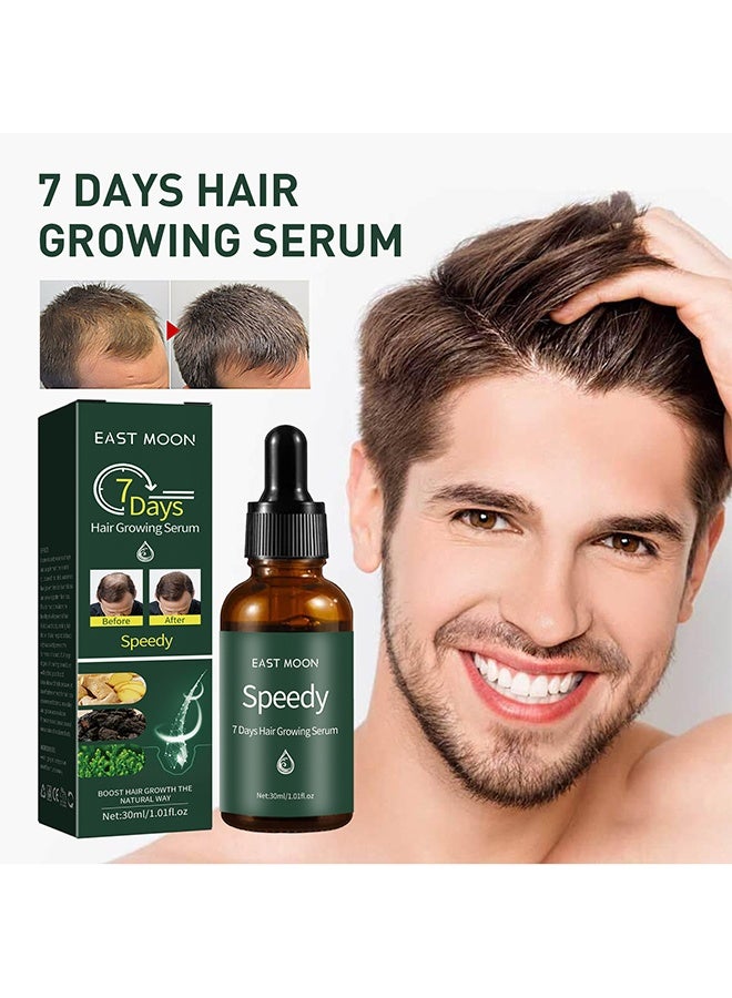 East Moon Hair Growing Serum , Rapid Growth Hair Treatment, Anti Hair Loss Hair Regrowth Essence, Nourishing Hair Care Essential Oil-30ml - Image 1
