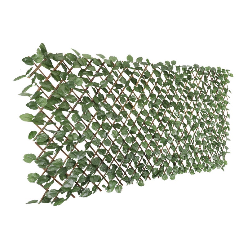 Windscreen4less Artificial Expandable Ivy Leaf Faux Leaves Privacy Fence Screen for Outdoor Indoor Backyard Patio Balcony (Single Sided Leaves, 1 Pack) - Image 1