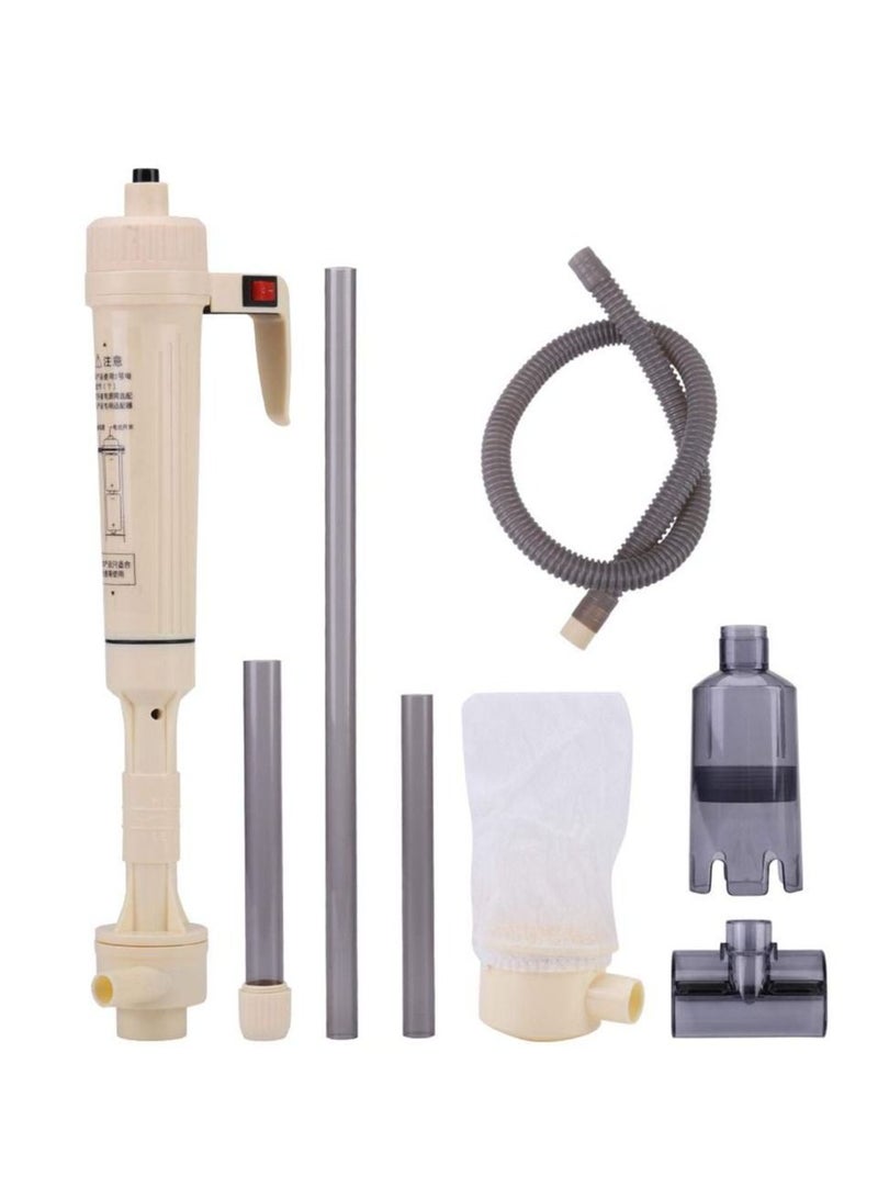 Battery Powered Aquarium Gravel Cleaner Fish Tank Siphon Water Change Cleaning Tool - Image 1