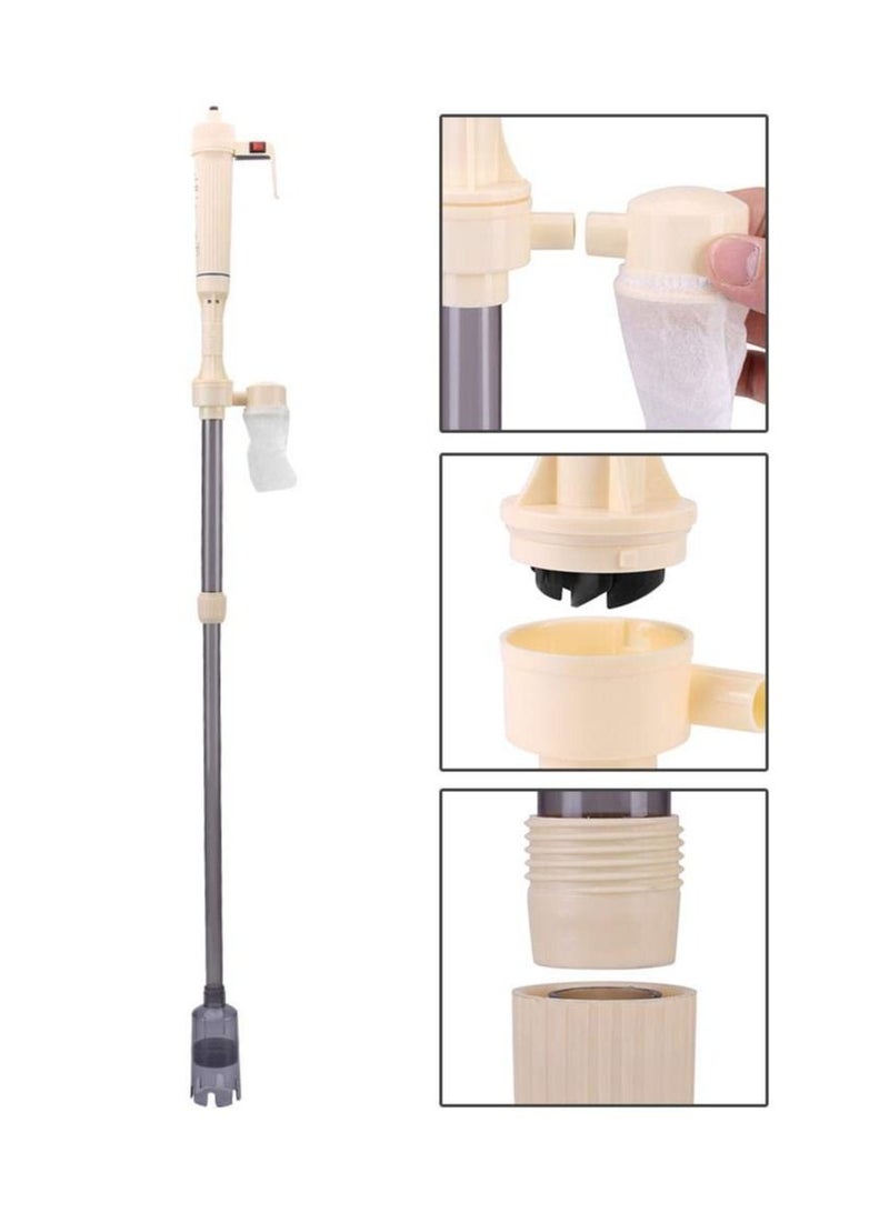 Battery Powered Aquarium Gravel Cleaner Fish Tank Siphon Water Change Cleaning Tool - Image 5