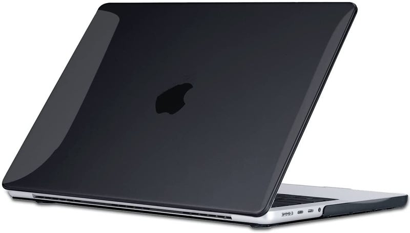 MOCA Compatible with MacBook Pro 14 inch Case 2024 2023 2022 2021 M4 M3 M2 M1 Pro Max A3112 A3185 A3401 A2918 A2992 A2779 A2442, Plastic Hard Shell&Keyboard Cover (Crystal Black) - Image 2