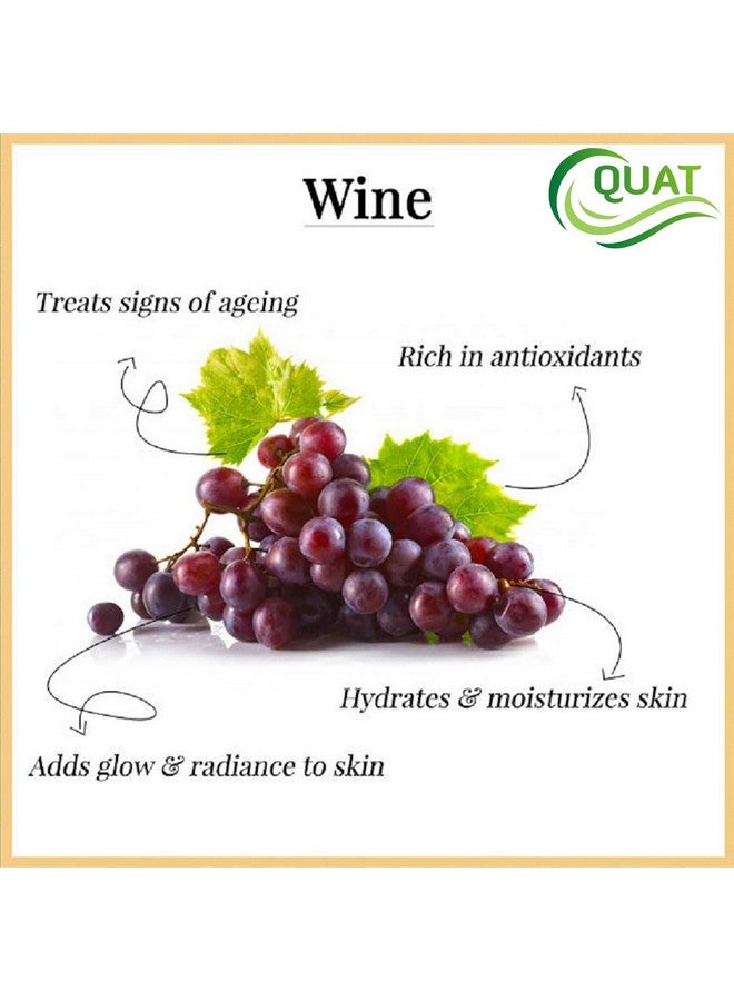 Quat Clear Transparent Wine Night Face gel for Natural Glowing Skin for both Women&Men (100ml) - Image 3