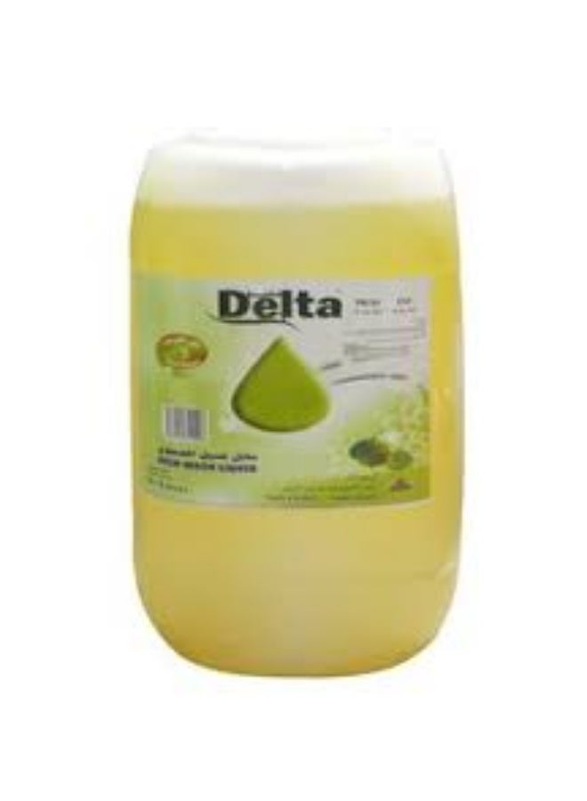 Delta Dishwashing Liquid Lemon 30L effectively removes grease and dirt, leaving dishes clean, shiny, and fresh-smelling.