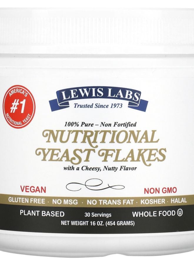 Lewis Labs Nutritional Yeast Flakes 16 oz (454 g)