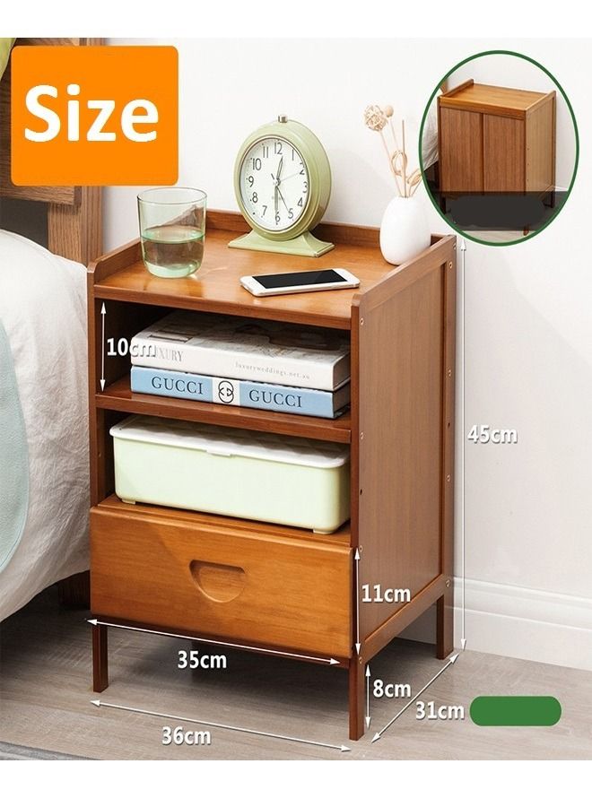 fashionhome Bedside Cabinet Simple Modern Storage Table 36 x 31 x 45 cm  - Image 2
