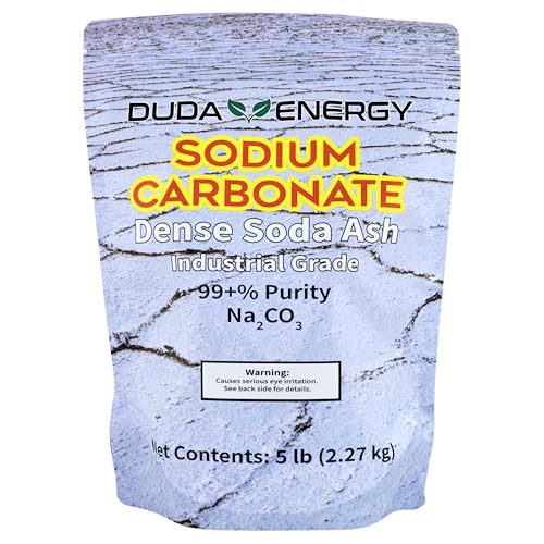 Duda Energy 5 lb Bag of Pure Sodium Carbonate Dense Soda Ash Na2CO3 pH Adjust Chemical Spa Pool Cleaning Dishwasher White - Image 5