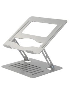 Rock Pow Foldable Laptop Stand for Desk Adjustable Height Ergonomic Computer Stand Aluminum Portable Laptop Stands Holder Riser for MacBook Air Pro All 10-16" Notebooks Laptops  - Image 5