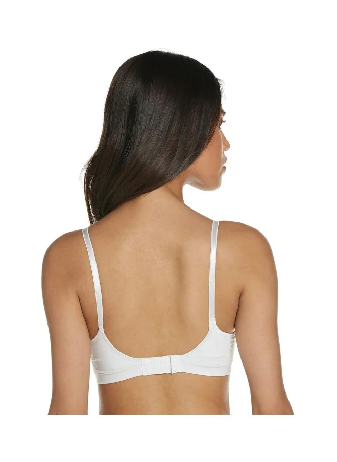 Hanes Hanes Womens Convertible Wire Free Bra White Heather Large