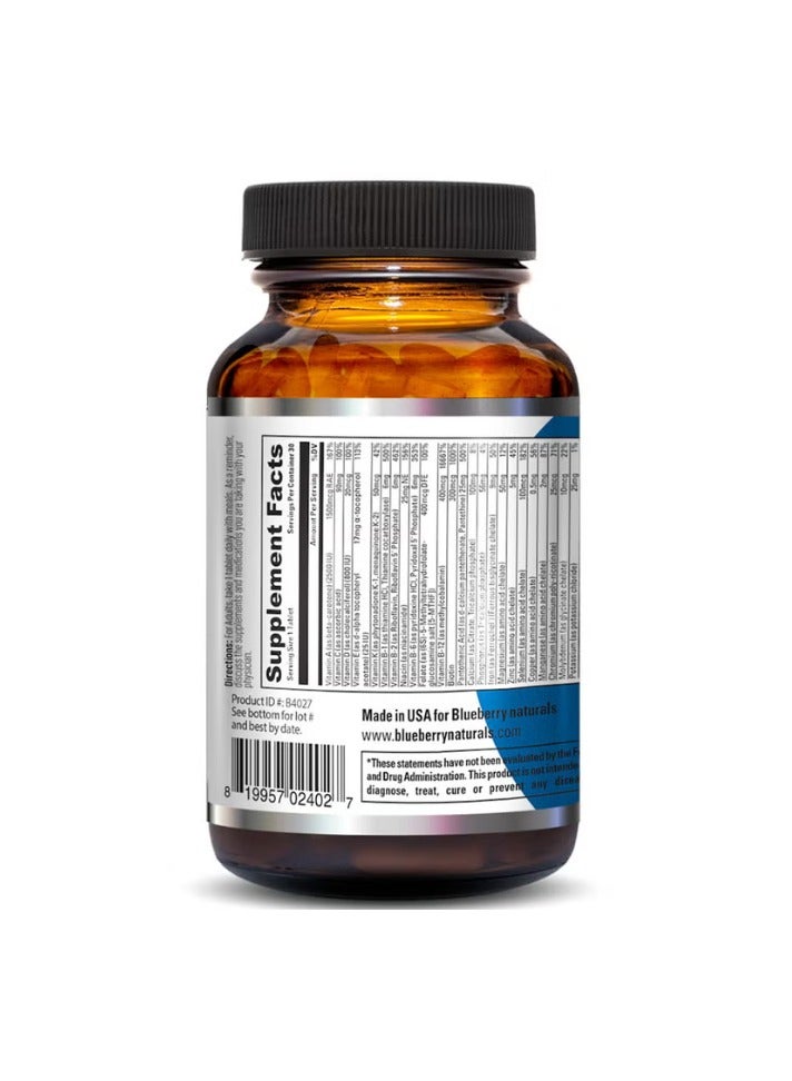 blueberry NATURALS One Daily Women's Multivitamins & Minerals Tablets, Pack of 30's - Image 3