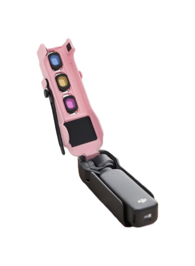 Qiye Protective Case Cover Shell, Suitable For Dji Pocket 3 And Osmo 3, Camera Filter Storage Box, P3 Pink
