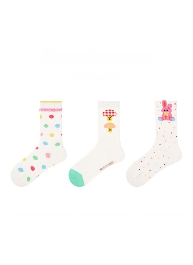 KUYING Fashion Anti Slip Breathable Sports Socks Three Piece Set 