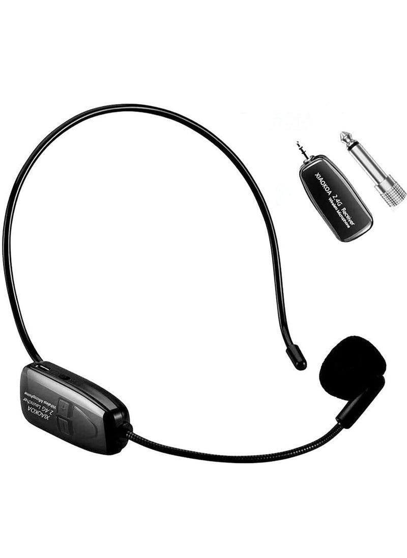 erorex - Wireless Microphone Headset For Singing Te Wireless Mic And Headset 2 In1 Rechargeable 2.4G Wireless Mic Headset With Wireless Receiver For Voice Amplifier Stage Speaker Teaching - Image 1