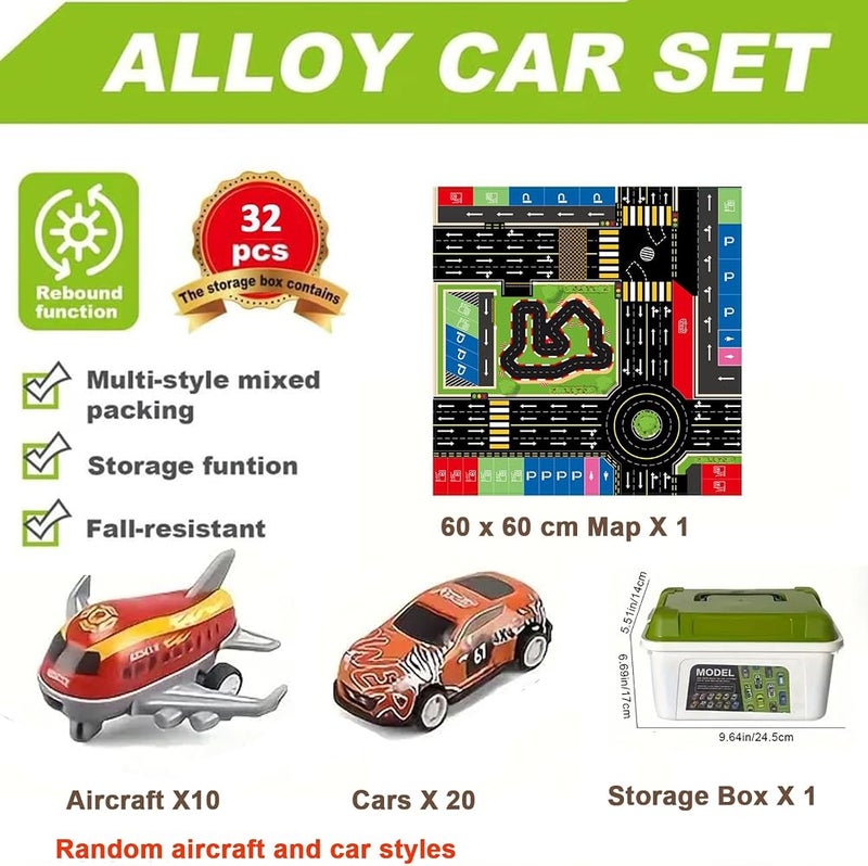 Beauenty 32 Pack Pull Back Toy Cars & Planes, Mini Die-Cast Race Cars & Airplanes, Toddler Boys & Girls 3-7 Years, Pull-Back Mechanism, No Batteries Required - Image 5